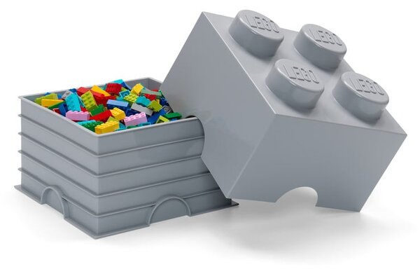 Šedý úložný box čtverec LEGO®