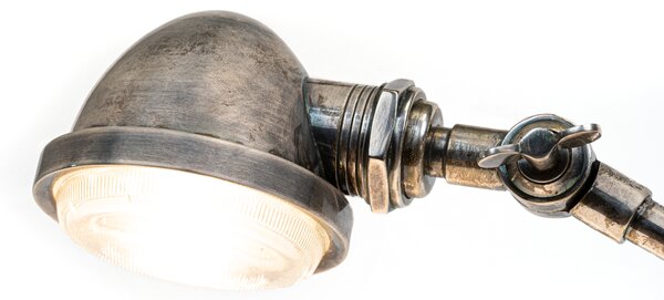 Industriální stolní lampa ANAKIN Barva: stříbrná