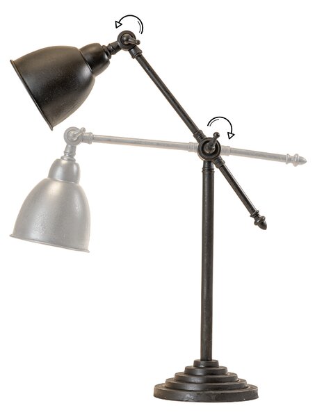Stolní lampa do pracovny CLYDE Barva: spálená černá
