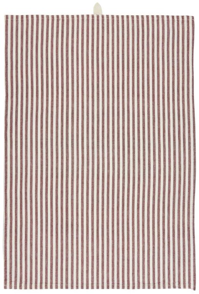 Bavlněná utěrka Red Stripes 50×70 cm