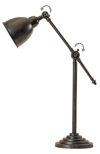 Stolní lampa do pracovny CLYDE Barva: spálená černá