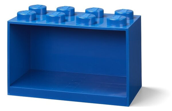 Dětská modrá nástěnná police LEGO® Brick 8