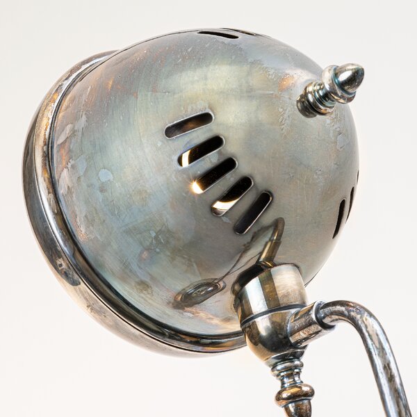 Retro stolní lampa BUGSY - poslední kus Barva: stříbrná