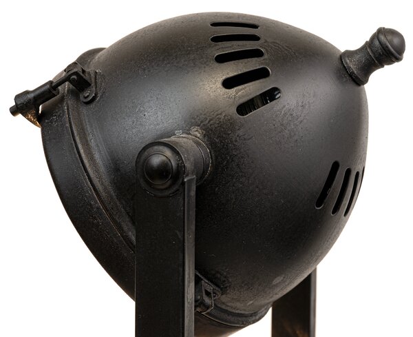 Retro stojací lampa ANTONIO BIG Barva: spálená černá
