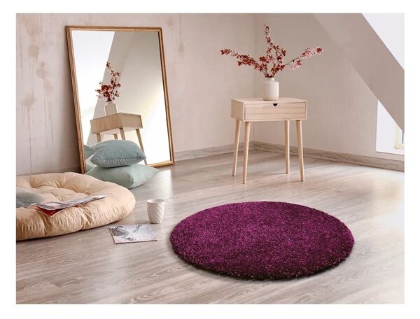 Fialový koberec Universal Aqua Liso, ø 80 cm