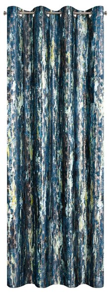 ZATEMŇOVACÍ ZÁVĚS NA KROUŽCÍCH GRACE 140X250 CM VZOROVANÁ