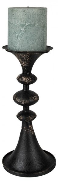 Černý kovový svícen Mansell – 34 cm