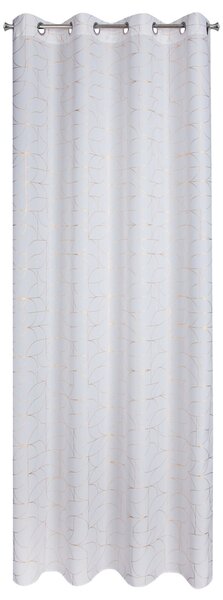 ZÁVĚS NA KROUŽCÍCH EVI 140X250 CM VZOROVANÁ
