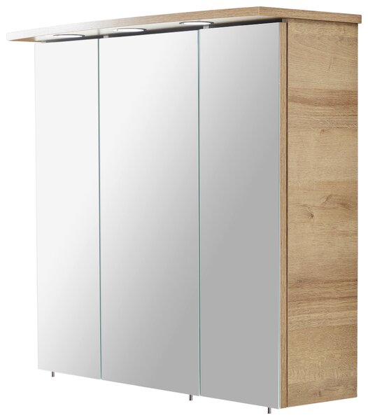 ZRCADLOVÁ SKŘÍŇKA, barvy dubu, 75/72/20 cm Xora - Zrcadlové skříňky