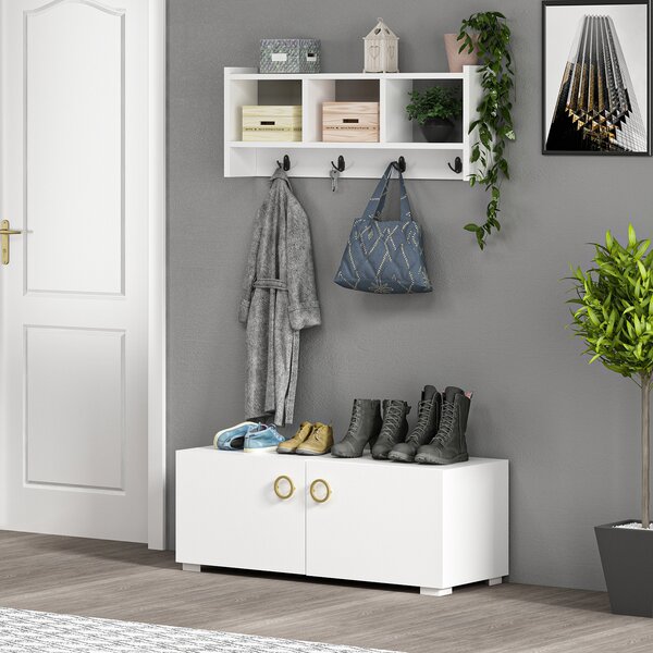 Hanah Home Věšák STAR bílá - Doprodej