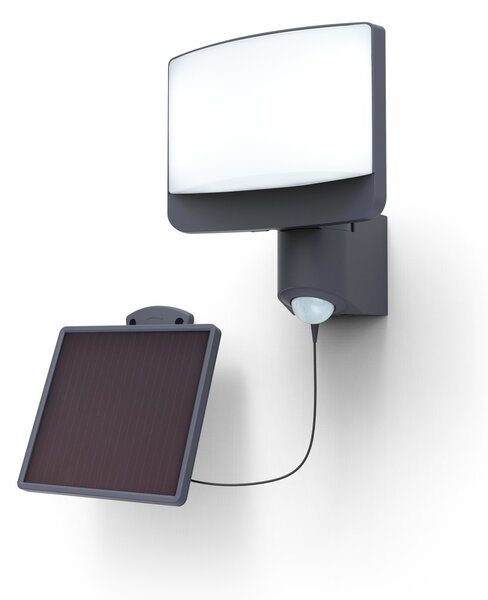 Lutec 6925604345 LED venkovní solární nástěnné svítidlo se senzorem Sunshine 1x11W | 800lm | 5000K | IP54 - šedá