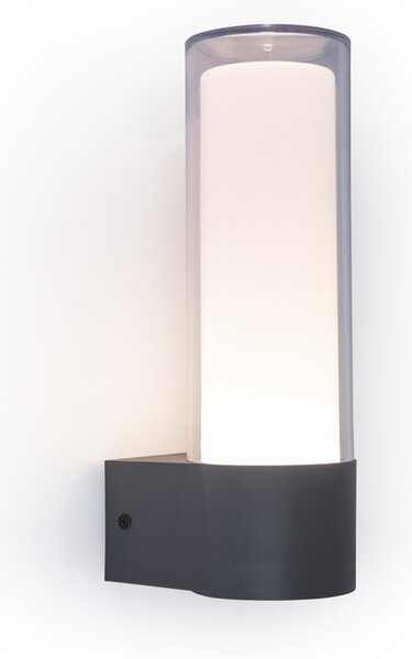 Lutec 5000501118 LED venkovní nástěnné svítidlo Dropa 1x9,5W | 500lm | 2700-6500K | RGB | IP44 - šedá