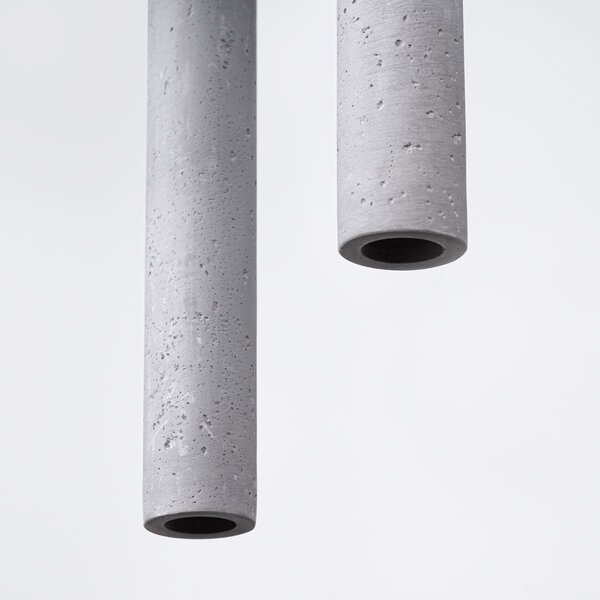 Závěsné svítidlo Pastelo, 3x betonové stínítko