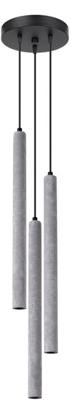 Závěsné svítidlo Pastelo, 3x betonové stínítko