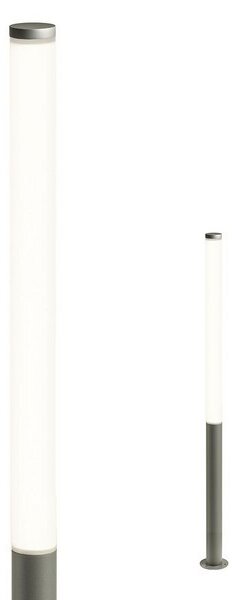 Redo 90278 HINT exteriérové sloupkové svítidlo SMD LED 100W | 8320lm | 3000K | IP54 - tmavošedá