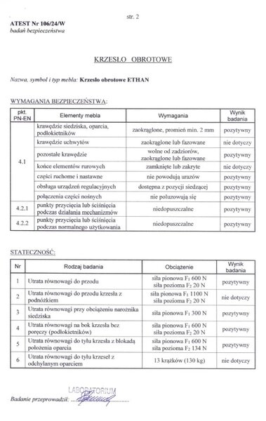 Halmar Kancelářské křeslo ETHAN šedé