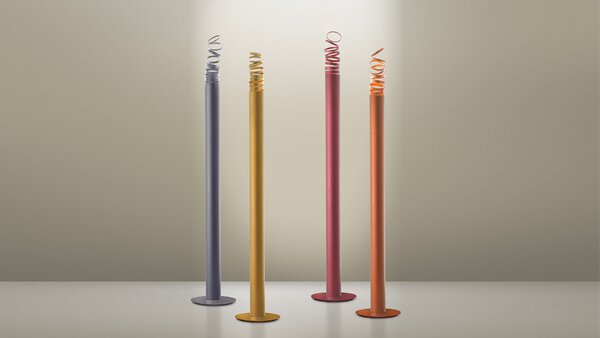 Artemide DOI4600D03 Decomposé Light, oranžová stojací lampa se stmívačem, 45W LED 3000K, výška 180cm