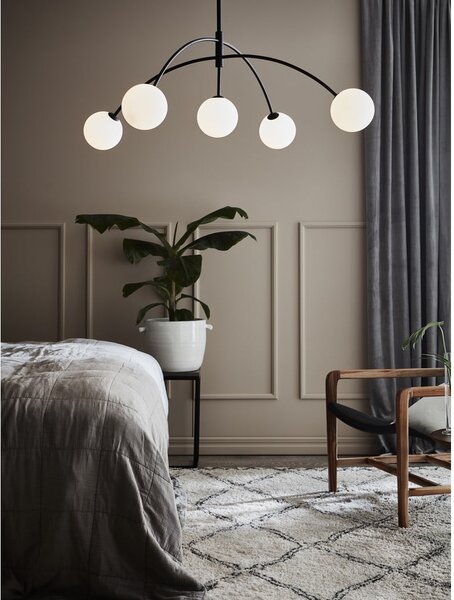 Černé závěsné svítidlo Markslöjd Heaven, ø 117 cm