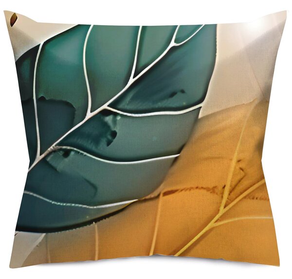 SATÉNOVÝ POVLAK NA POLŠTÁŘ SATYNLOVE PREMIUM 40X40 CM LISTY