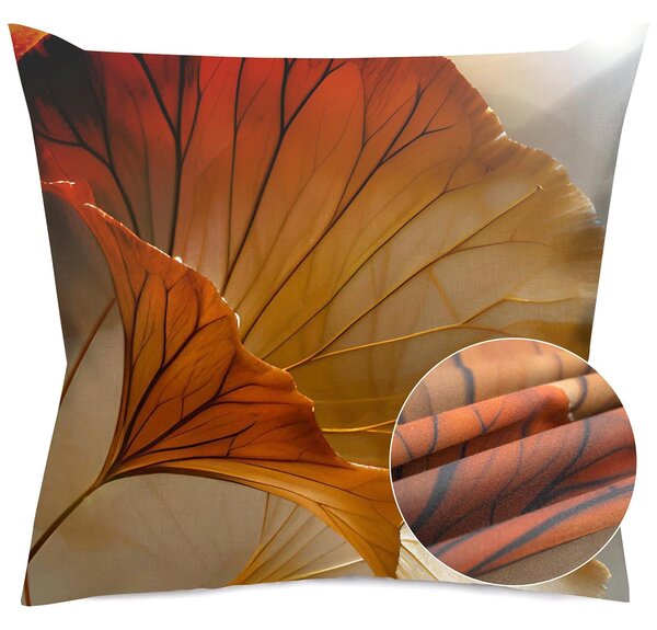 SATÉNOVÝ POVLAK NA POLŠTÁŘ SATYNLOVE PREMIUM 40X40 CM LISTY