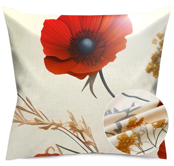 SATÉNOVÝ POVLAK NA POLŠTÁŘ SATYNLOVE PREMIUM 40X40 CM KVĚTY