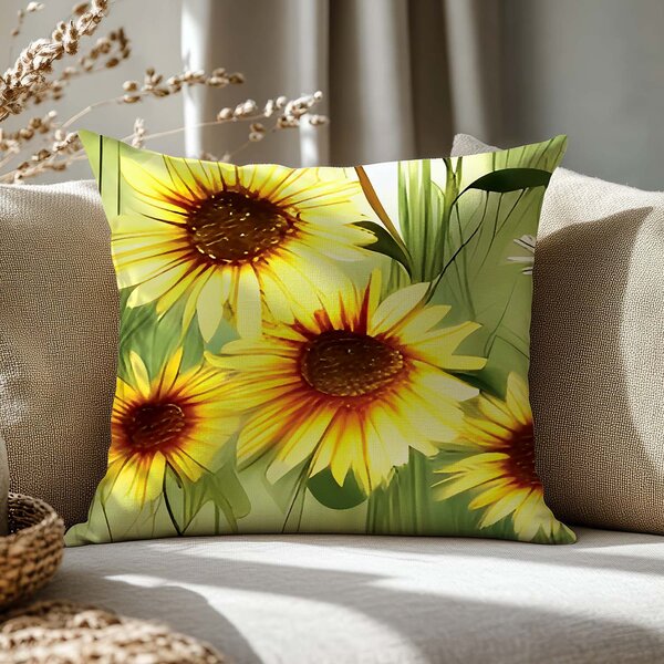 SATÉNOVÝ POVLAK NA POLŠTÁŘ SATYNLOVE PREMIUM 40X40 CM KVĚTY