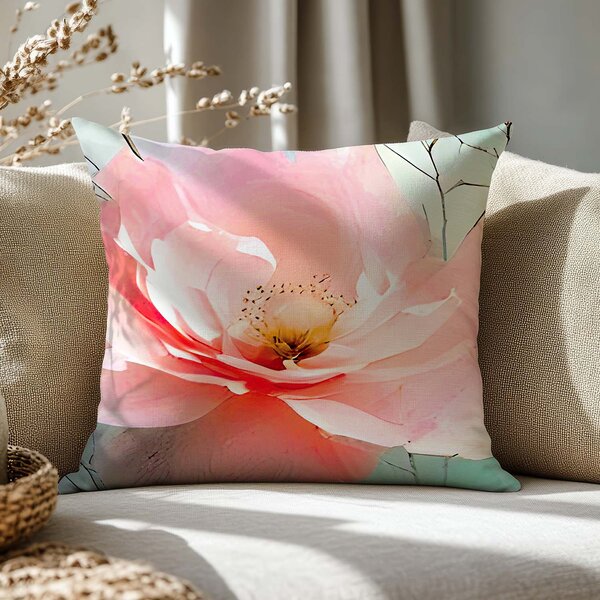 SATÉNOVÝ POVLAK NA POLŠTÁŘ SATYNLOVE PREMIUM 40X40 CM KVĚTY