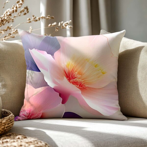 SATÉNOVÝ POVLAK NA POLŠTÁŘ SATYNLOVE PREMIUM 40X40 CM KVĚTY