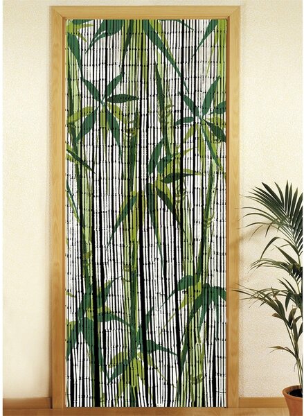 Zelený bambusový závěs do dveří 200x90 cm Bamboo - Maximex