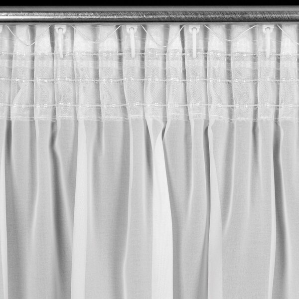 ZÁCLONA NA PÁSCE ARLETA 350X270 CM BÍLÁ