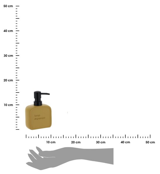 Dávkovač mýdla Julia, olivový/s černými prvky, 225 ml