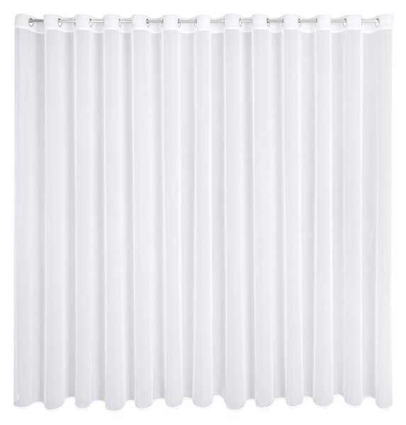 ZÁCLONA NA KROUŽCÍCH MIREA 350X260 CM BÍLÁ