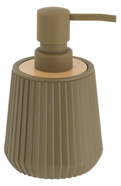 Dávkovač mýdla Roza, olivový/s dřevěnými prvky, 250 ml