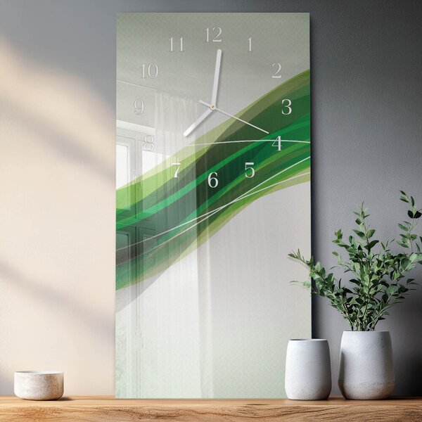 Skleněné hodiny vertikální Abstrakce zsppb-30x60-00084519