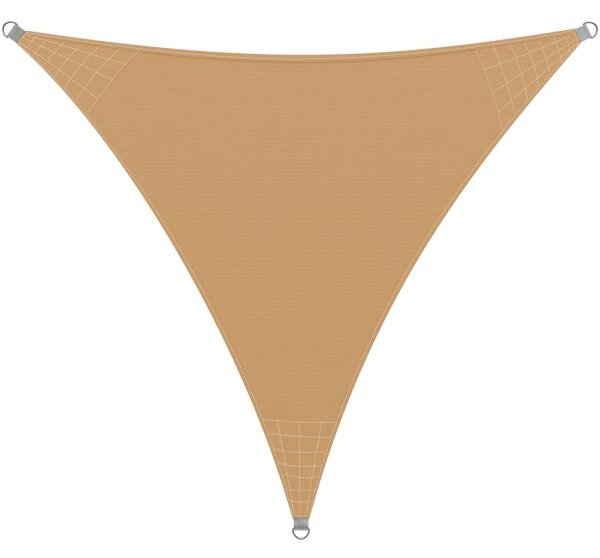 Stínící plachta celta trojúhelník 5x5x5m 200g/m písková
