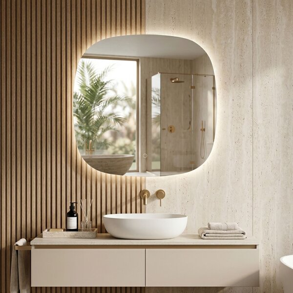 Rea Rea, Zrcadlo LED 70x70cm TOP, HOM-01519