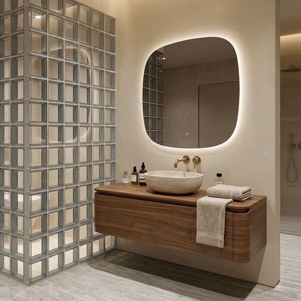 Rea Rea, Zrcadlo LED 70x70cm TOP, HOM-01519