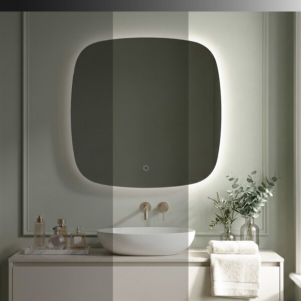 Rea Rea, Zrcadlo LED 70x70cm TOP, HOM-01519