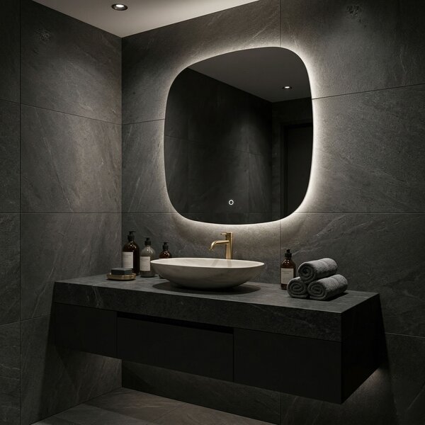 Rea Rea, Zrcadlo LED 70x70cm TOP, HOM-01519
