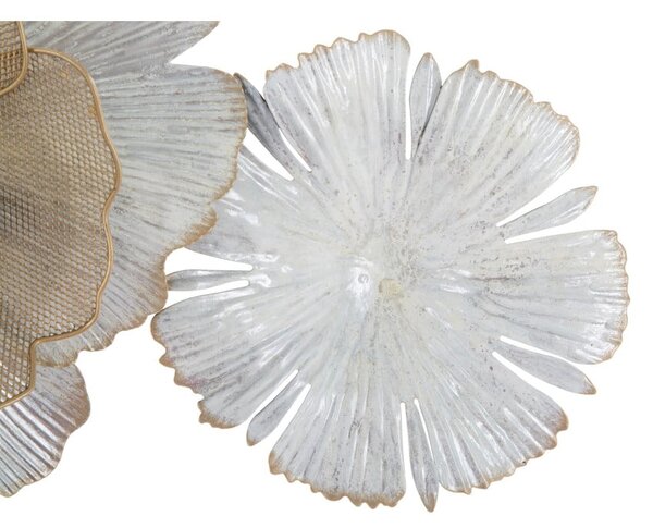 Nástěnná kovová dekorace Mauro Ferretti Flowery, 119 x 60 cm
