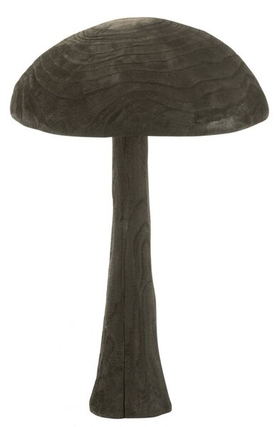 Veliká dřevěná houba Mushroom Wood Granitti L – 38*38*60 cm - J-Line by Jolipa