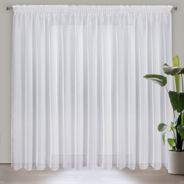 ZÁCLONA NA PÁSCE ALIA 350X270 CM BÍLÁ