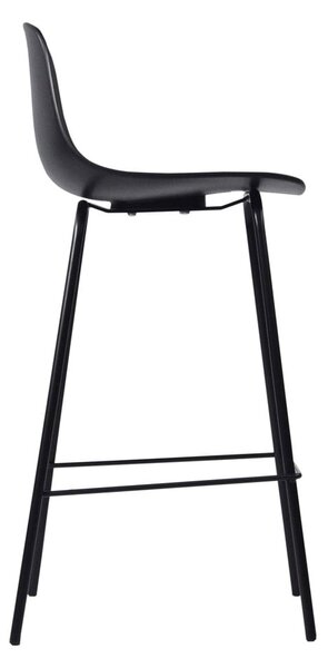 Černá plastová barová židle (výška sedáku 67,5 cm) Whitby – Unique Furniture