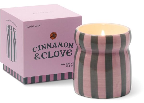 Paddywax Cabana Cinnamon & Clove vonná svíčka z keramiky 184 g