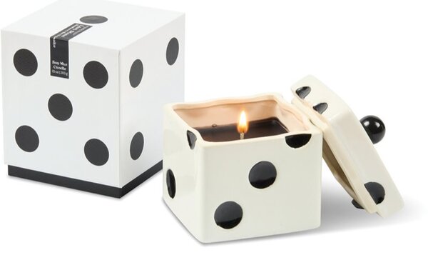 Paddywax Lucky Dice Lava Stone vonná svíčka z keramiky 283 g