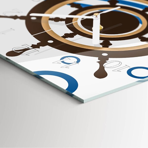 Skleněné hodiny vertikální Stereo zsppb-30x60-00079699
