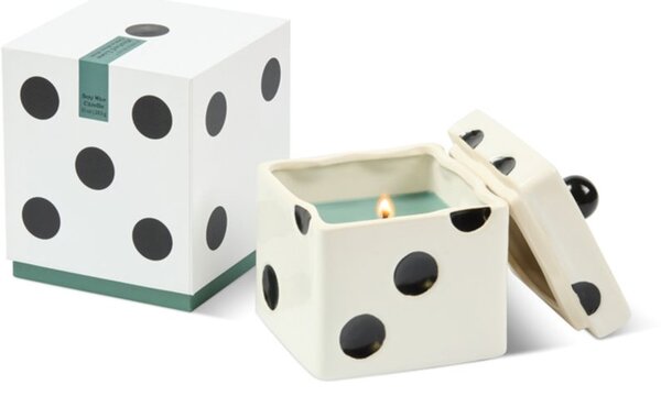 Paddywax Lucky Dice Misted Lime vonná svíčka z keramiky 283 g