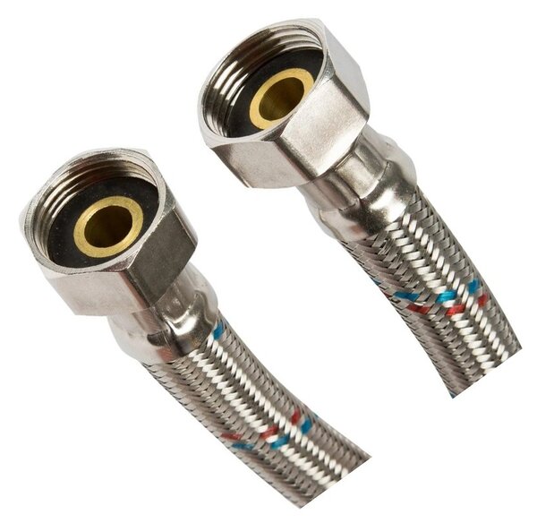 Flexibilní připojovací hadice FxF 1/2"x1/2" - nerez - 50 cm