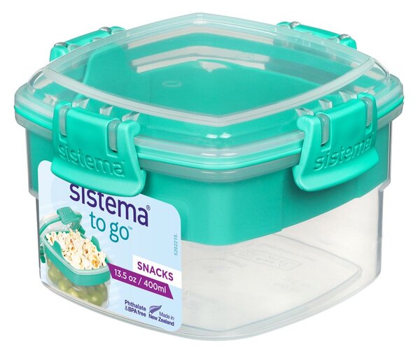 Sistema Svačinový box s miskou To Go Snacks 400 ml, zelená