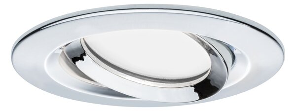 Paulmann 93684 LED Nova Plus Coin, set zápustných bodovek, chrom, 3x6.8W 2700K stmívatelná, průměr 9,3 cm, IP65